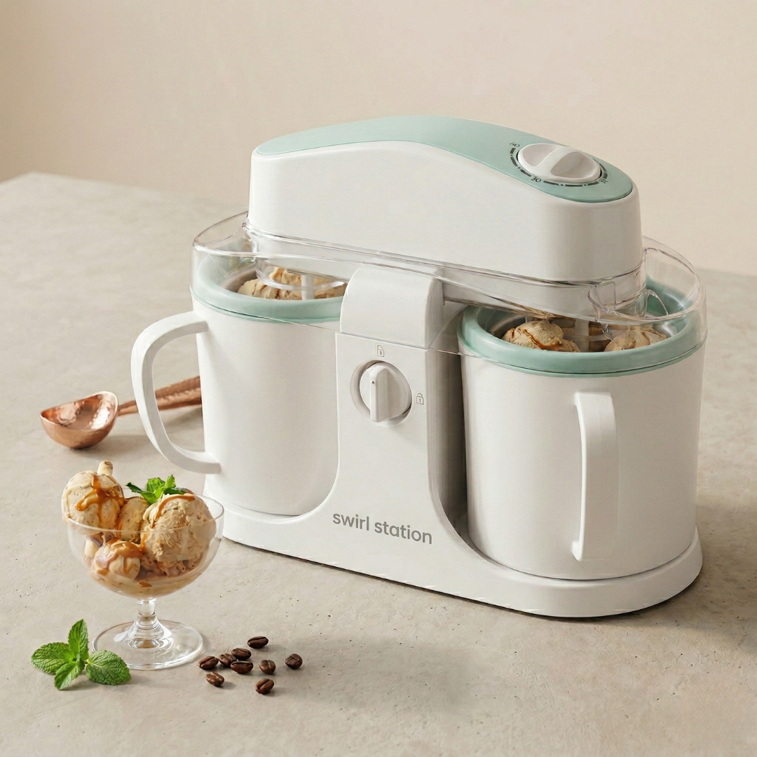 The Swirl Station - Dual Cup Ice Cream Maker
